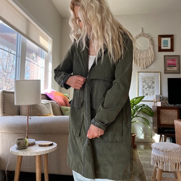 Olive Rain Jacket - Picture 1 of 3